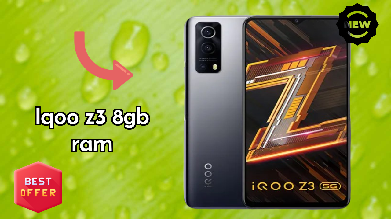 IQOO Z3 8GB RAM गेमिंग बेंचमार्क 8 GB RAM शो के साथ