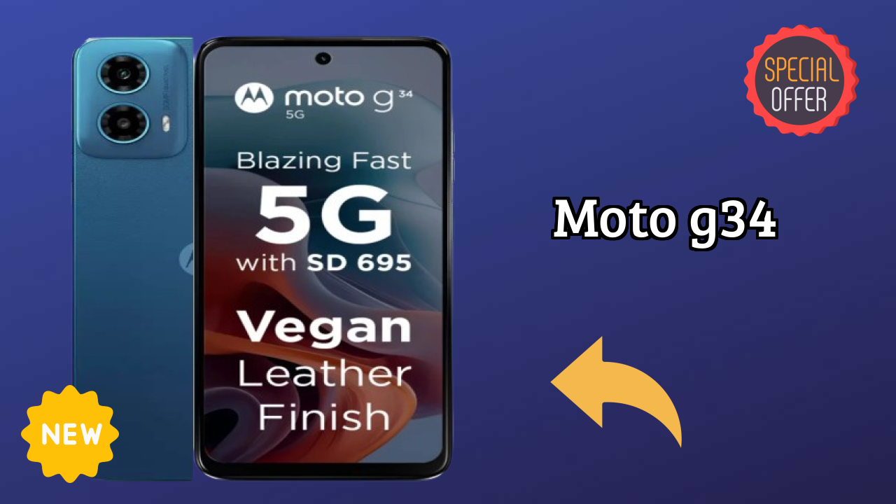 ₹10,999 पर Moto G34 - इस क़ीमत रेंज में बेस्ट फोन