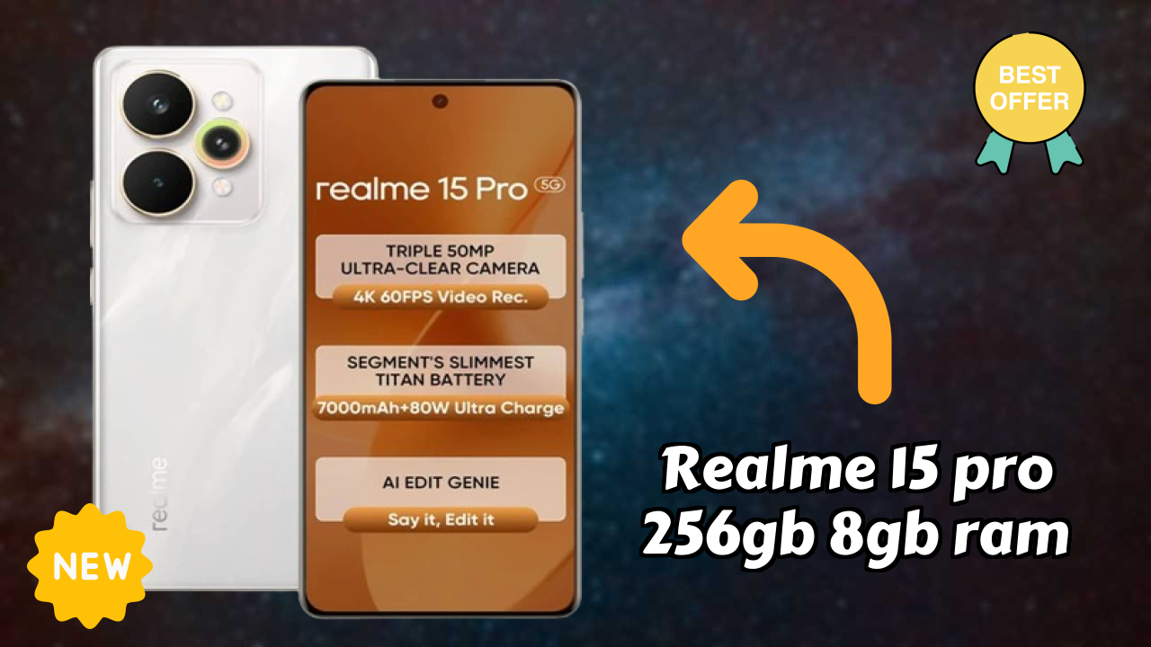 ₹30,999 पर Realme 15 Pro 256GB 8GB RAM - बेस्ट डील उपलब्ध
