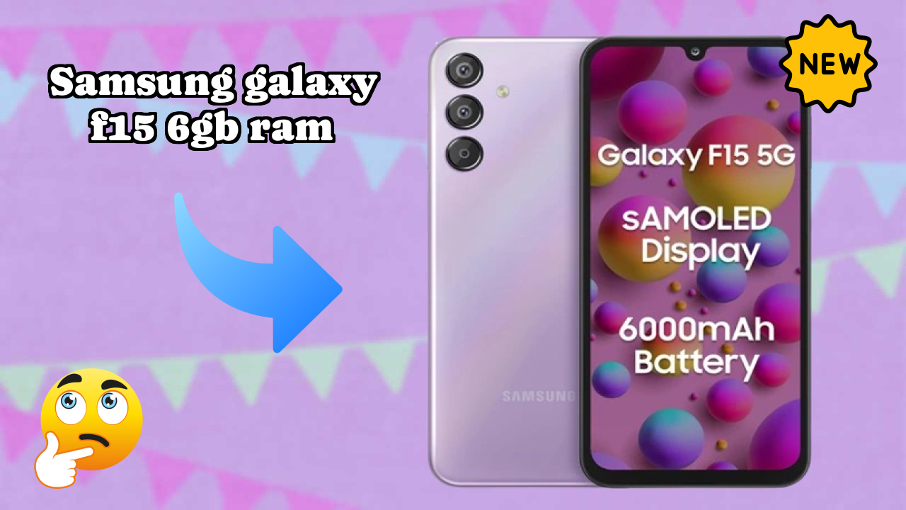 Samsung Galaxy F15 6GB RAM बैटरी लाइफ: 6000 MAh चार्जिंग टाइम